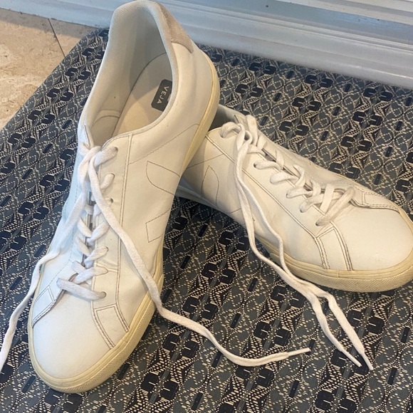 Veja Mens Explar White and Cream Sneakers sz 12.5 - Picture 7 of 7